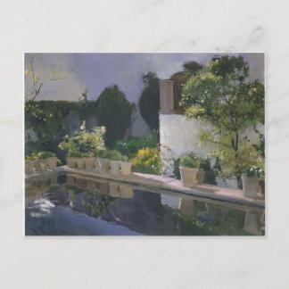 Joaquín Sorolla - Reservoir bij de Alcazin Sevilla Briefkaart
