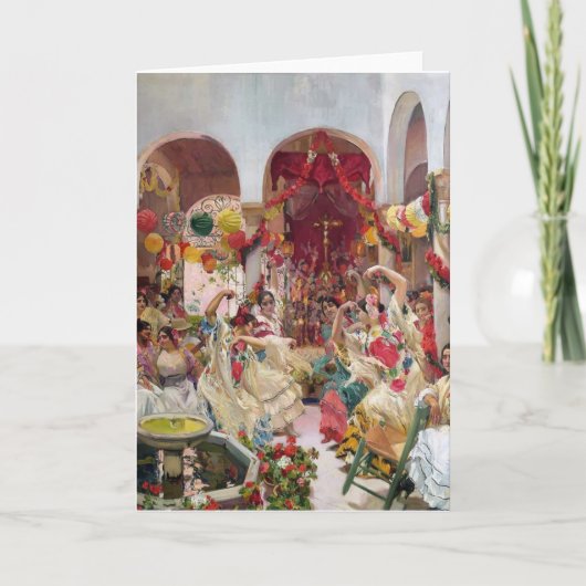 Joaquín Sorolla- Sevilla, de Dance Kaart (Voorkant)