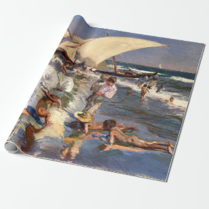 Joaquin Sorolla - Valencia Beach by Morning Light Cadeaupapier