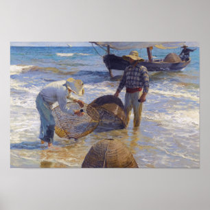Joaquin Sorolla - Valenciaanse visser Poster