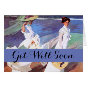 Joaquin Sorolla Women Walking Beach