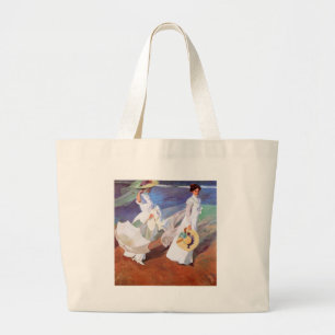 Joaquin Sorolla Women Walking Beach Grote Tote Bag