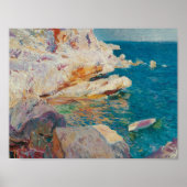 Joaquin Sorolla y Bastida - Rocks at Javea. Poster (Voorkant)