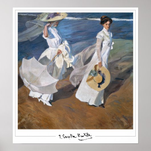 Joaquín Sorolla Zedign Art Poster #19 (Voorkant)
