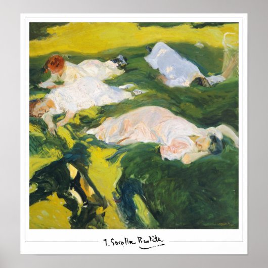 Joaquín Sorolla Zedign Art Poster #29 (Voorkant)