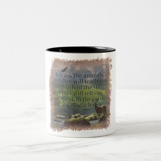 JOB 12:7 - Coffee Mug (Centre)