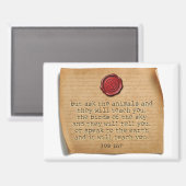 Job 12:7 Kitchen Magnet Home Accent (Recto/Verso)