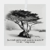 JOB 14:7 Glass Ornament (Achterkant)