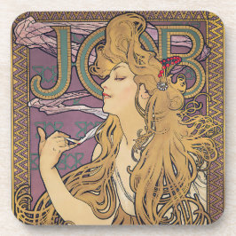 Job (1896) door Alphonse Mucha Bier Onderzetter