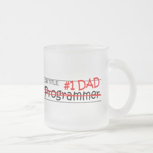 Job Dad Programmer Matglas Koffiemok (Rechts)