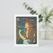 JOB, Mucha Briefkaart (Staand voorkant)