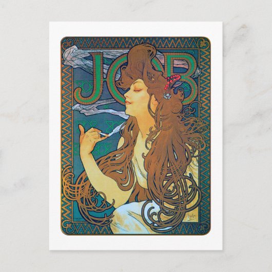 JOB, Mucha Briefkaart (Voorkant)