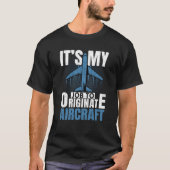Job To Originate Aircraft Aerospace Engineer Graph T-shirt (Voorkant)