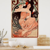 JOB van Alphonse Mucha Poster (Keuken)