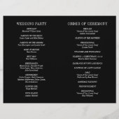 Jocelyn Black Programme de mariage moderne (Dos)