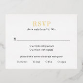 Jocelyn Modern Wedding Carte RSVP (Recto)