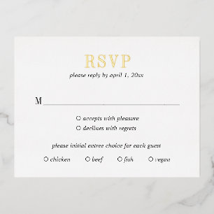 Jocelyn Modern Wedding RSVP Kaart
