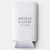 Jocelyn Zwart en Wit Modern Wedding (Achterkant)