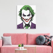 Jocker's Face Canvas Afdruk (Insitu (Woonkamer))
