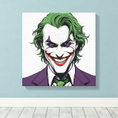 Jocker's Face Canvas Afdruk (Insitu (Houten vloer))