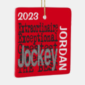 Jockey Buitengewoon CUSTOM Keramisch Ornament (Rechts)