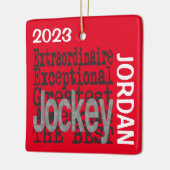 Jockey Buitengewoon CUSTOM Keramisch Ornament (Links)