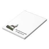 Jockey Cheval En Bloc-Notes Vert (Tourné)