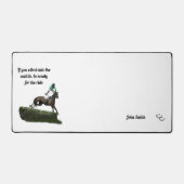 Jockey Cheval En Mat De Bureau Vert (Recto)