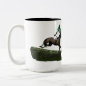 Jockey Cheval En Mug Café Vert (Gauche)