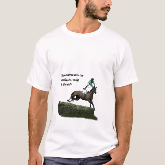 Jockey Cheval En T-Shirt Vert (Devant)