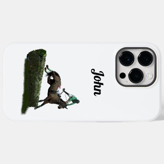 Jockey Cheval En Vert iPhone / coque ipad (Verso (horizontal))
