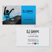 Jockey de disque de disc-jockey de hip hop - carte (Devant / Derrière)