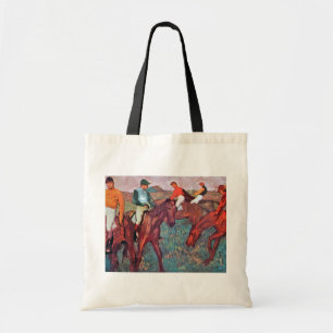 Jockey en paard, Edgar Degas Tote Bag