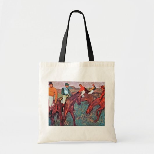 Jockey en paard, Edgar Degas Tote Bag (Voorkant)