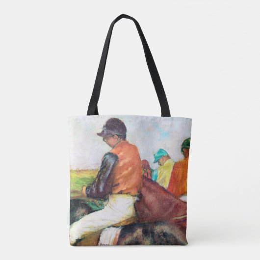 Jockey en paarden, Edgar Degas Draagtas (Achterkant)