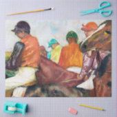 Jockey en paarden, Edgar Degas Tissuepapier (Craft)