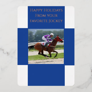 jockey foto folie uitnodiging