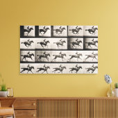 Jockey op een galoppingpaard, bord 627 van Anima Canvas Afdruk (Insitu (Woonkamer))