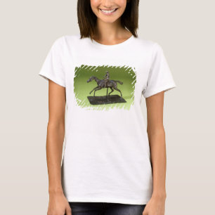 Jockey op een paard (brons) t-shirt