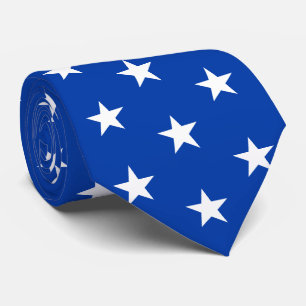 Jockey Silks Royal Blue met witte sterren Derby Stropdas