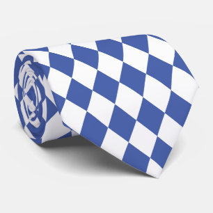 Jockey soie Diamond Royal Bleu et Cravate blanc