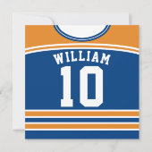 Jockey sur glace Jersey Invitation de parti à thèm (Dos)