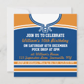 Jockey sur glace Jersey Invitation de parti à thèm (Devant)