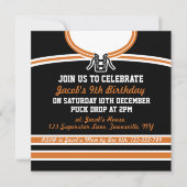 Jockey sur glace Jersey Invitations du parti à thè (Devant)