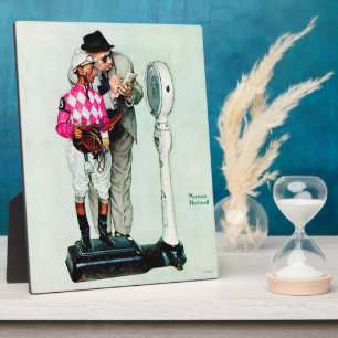 Jockey Weighing in by Norman Rockwell Fotoplaat