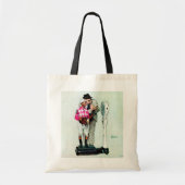 Jockey Weighing in by Norman Rockwell Tote Bag (Voorkant)