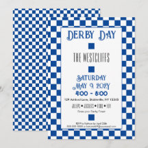 Jockey Zijde Blokken Blauw en Witte Derby