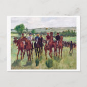 Jockeys en Race Horses, Edgar Degas Briefkaart (Voorkant)