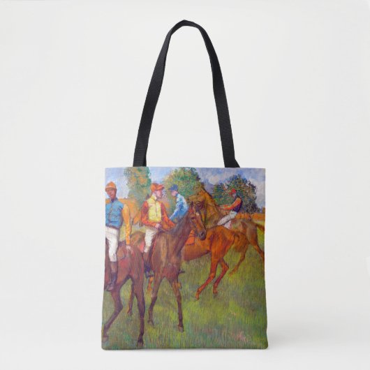 Jockeys en Race Horses, Edgar Degas Draagtas (Voorkant)