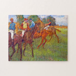 Jockeys en Race Horses, Edgar Degas Legpuzzel